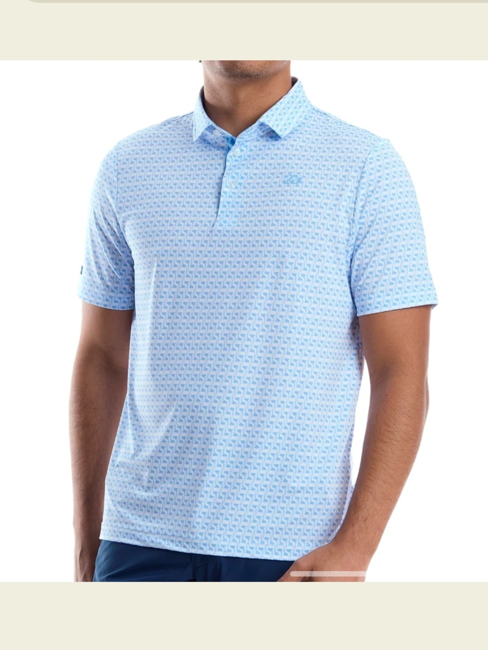 Good Good Golf Men’s Size Large Fighting for Par Good Shot Polo Blue Golf Clubs - Picture 4 of 13